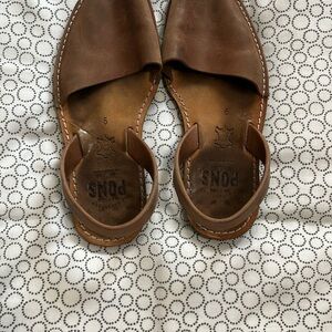 Women's Brown Leather Sandals